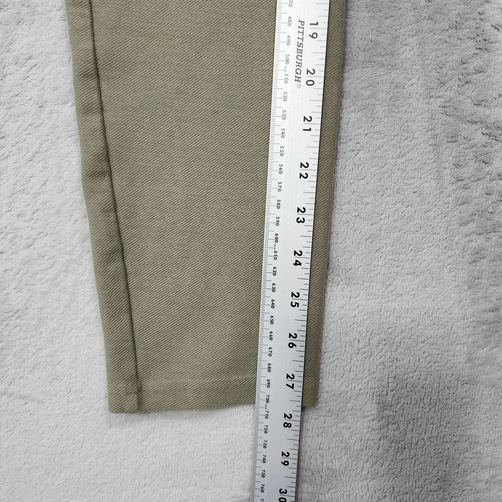 Michael Kors Jeans Womens M Green Mid Rise Pull On Jegging Skinny Ankle Stretch